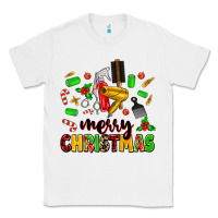 White merry christmas hair Classic Tee - MaliasSmallBusiness
