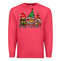 Cardinal merry christmas gnomes Premium Sweatshirt - CowhideDigitalArt