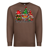 Chestnut merry christmas gnomes Premium Sweatshirt - CowhideDigitalArt