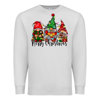Dove Grey merry christmas gnomes Premium Sweatshirt - CowhideDigitalArt