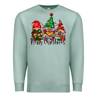 Seafoam merry christmas gnomes Premium Sweatshirt - CowhideDigitalArt