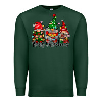 Sports Green merry christmas gnomes Premium Sweatshirt - CowhideDigitalArt
