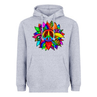 Heather Grey pride sunflower Heavyweight Hoodie - Zillion Design Studio