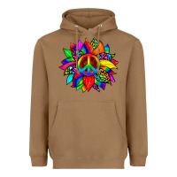 Toasted Coconut pride sunflower Heavyweight Hoodie - Zillion Design Studio