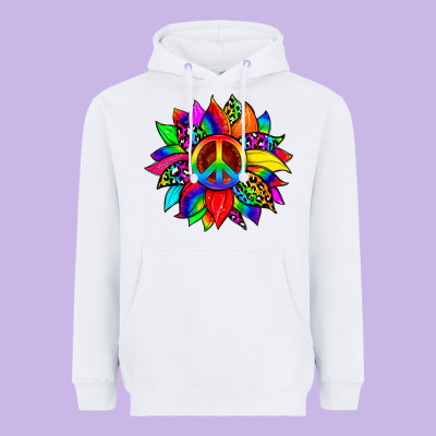 Pride Sunflower Heavyweight Hoodie Designed By Zillion Design Studio