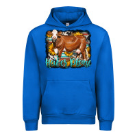 Cobalt Western Heifer Please Simmental Cow Urban Hoodie - LillyAllenDesigns