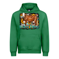 Emerald Western Heifer Please Simmental Cow Urban Hoodie - LillyAllenDesigns