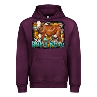 Mauve Wine Western Heifer Please Simmental Cow Urban Hoodie - LillyAllenDesigns