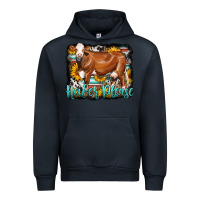 Navy Western Heifer Please Simmental Cow Urban Hoodie - LillyAllenDesigns