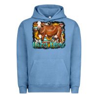 Pigment Pebble Blue Western Heifer Please Simmental Cow Urban Hoodie - LillyAllenDesigns