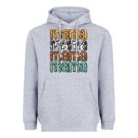 Heather Grey mama mama mama mama mothers day Heavyweight Hoodie - texasbilliewilder