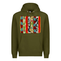 Army Green christmas brushstroke Premium Hoodie - AdoDesignShop