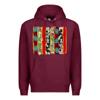 Burgundy christmas brushstroke Premium Hoodie - AdoDesignShop