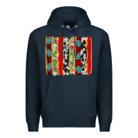 Navy christmas brushstroke Premium Hoodie - AdoDesignShop