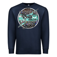 Navy the thunder rolls and the lightnin strikes Premium Sweatshirt - SublimationCraftShop