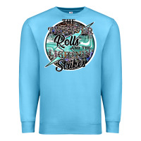 Ocean Blue the thunder rolls and the lightnin strikes Premium Sweatshirt - SublimationCraftShop
