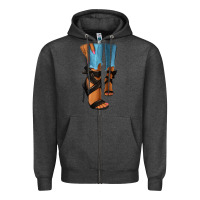 Charcoal Heather black heels black fashion girl Zipper Hoodie - RanaPortraitStore