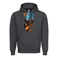 Smoke black heels black fashion girl Zipper Hoodie - RanaPortraitStore