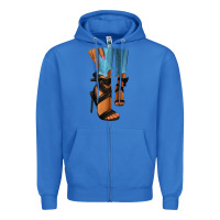 True Royal black heels black fashion girl Zipper Hoodie - RanaPortraitStore
