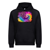 Black tie dye leopard glitter background Urban Hoodie - Jasminsmagicworld