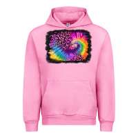 Fuchsia Pink tie dye leopard glitter background Urban Hoodie - Jasminsmagicworld