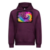 Mauve Wine tie dye leopard glitter background Urban Hoodie - Jasminsmagicworld