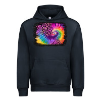 Navy tie dye leopard glitter background Urban Hoodie - Jasminsmagicworld