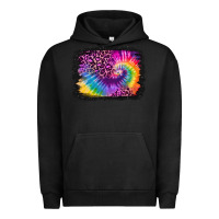 Pigment Black tie dye leopard glitter background Urban Hoodie - Jasminsmagicworld