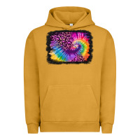 Pigment Peanut Butter tie dye leopard glitter background Urban Hoodie - Jasminsmagicworld