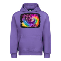 Tulip tie dye leopard glitter background Urban Hoodie - Jasminsmagicworld
