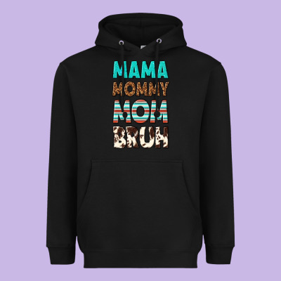 Mama Mommy Mom Bruh Heavyweight Hoodie Designed By Texasbilliewilder