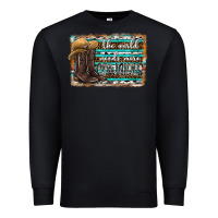 Black the world needs more cowgirls Premium Sweatshirt - SublimationCraftShop