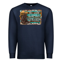 Navy the world needs more cowgirls Premium Sweatshirt - SublimationCraftShop