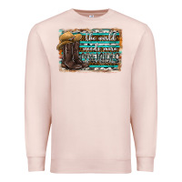 Pale Pink the world needs more cowgirls Premium Sweatshirt - SublimationCraftShop