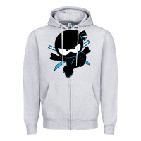 Heather Grey ninja kid Zipper Hoodie - Unal Design