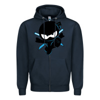 Navy ninja kid Zipper Hoodie - Unal Design