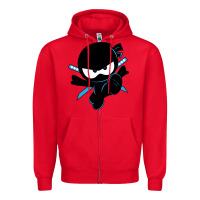 Red ninja kid Zipper Hoodie - Unal Design