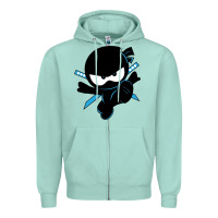 Seafoam ninja kid Zipper Hoodie - Unal Design