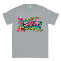 Heather Grey Small business badass Classic Tee - MaliasSmallBusiness