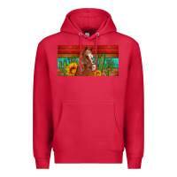 Cardinal aztec horse cactus and sunflowers license plate template Premium Hoodie - Artiststas