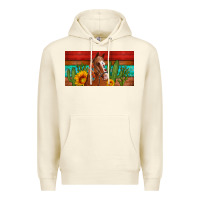 Sandshell aztec horse cactus and sunflowers license plate template Premium Hoodie - Artiststas