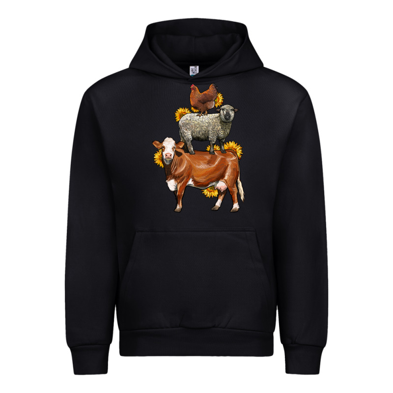 Farm Animals Stack Urban Hoodie by LillyAllenDesigns | Teevron