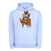 Pigment Grape Ice farm animals stack Urban Hoodie - LillyAllenDesigns