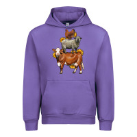 Tulip farm animals stack Urban Hoodie - LillyAllenDesigns