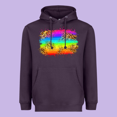 Pride Flag Heavyweight Hoodie Designed By Zillion Design Studio