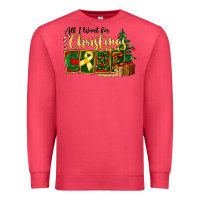 Cardinal all i want for christmas is cure childhood cancer Premium Sweatshirt - FaDigitalArtStudio