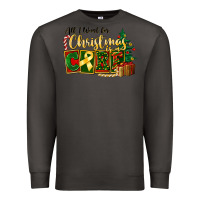 Smoke all i want for christmas is cure childhood cancer Premium Sweatshirt - FaDigitalArtStudio