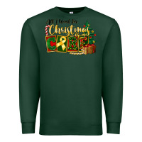 Sports Green all i want for christmas is cure childhood cancer Premium Sweatshirt - FaDigitalArtStudio