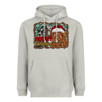 Moon Dust merry Christmas highland cow Heavyweight Hoodie - RanaPortraitStore