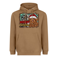 Toasted Coconut merry Christmas highland cow Heavyweight Hoodie - RanaPortraitStore